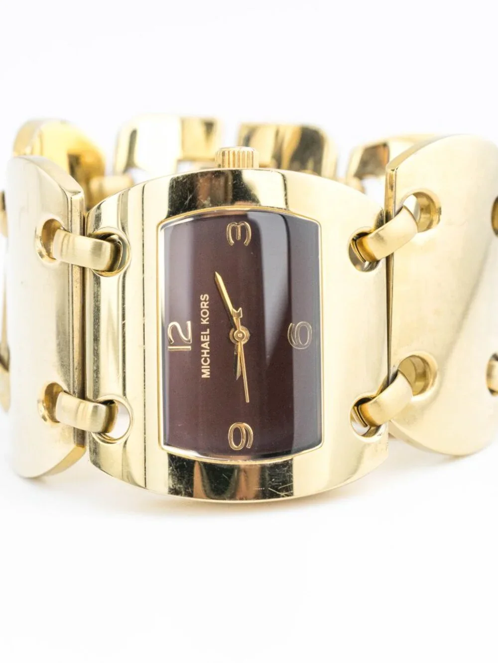 Michael Kors MK-3036 Three-Hand Quartz Analog Women's Watch New Battery